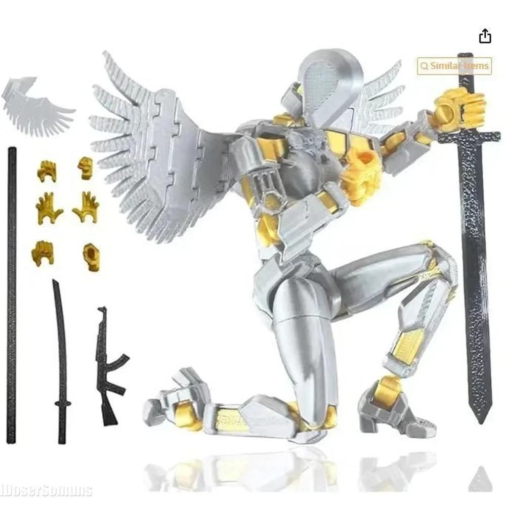Dummy 3D Gedruckte 13 Figuren Spielzeug Beweglicher Formwandler Roboter Actionfiguren DIY Schaufensterpuppe Dekompressionsspielzeug Für Jungen Geschenke