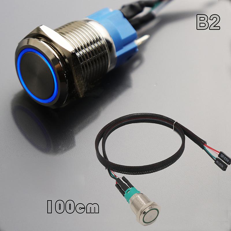 PC Host Start Power SW Button Switch Computer Reset SW Button Switch With Cable