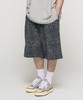 CARGOBROS Leopard Pattern Bermuda Shorts (Black)