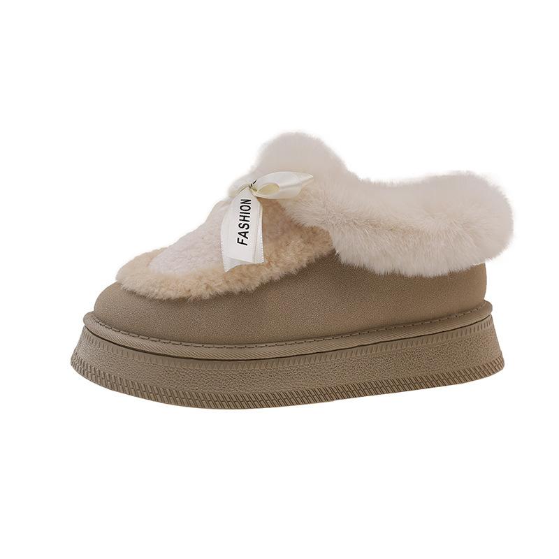 Mao Mao Mouth Cotton Shoes Women's New Winter Velvet Thick-soled Thick-soled Sleeve Warm Snow Boots Women
