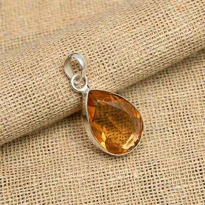 Deliziosa Pietra di Morganite Fatta a Mano Gioiello Ciondolo in Argento Sterling Massiccio 925 Per Regalo di Matrimonio