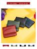 Women's Genuine Leather Slim Wallet & Coin Purse: Versatile, Soft Cowhide, Two-in-One Money Clip.