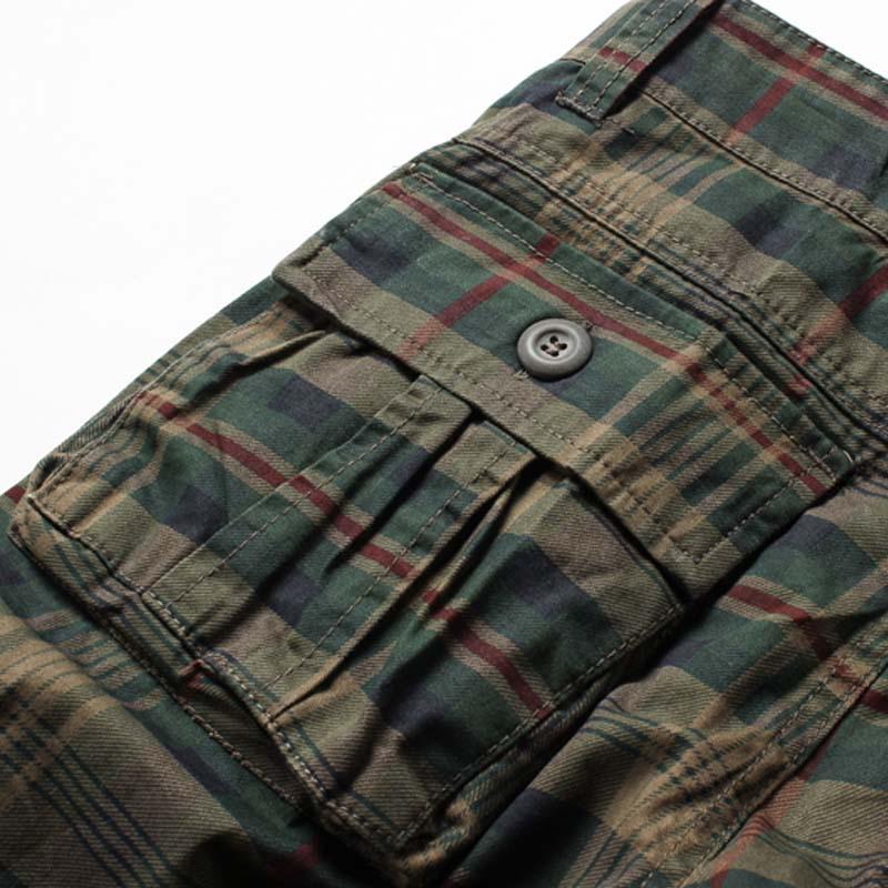 Pantaloni estivi da uomo di taglia media, comodi pantaloni sportivi da spiaggia, pantaloncini a quadri alla moda per sport all'aria aperta, pantaloni cargo larghi e dritti, taglie forti.