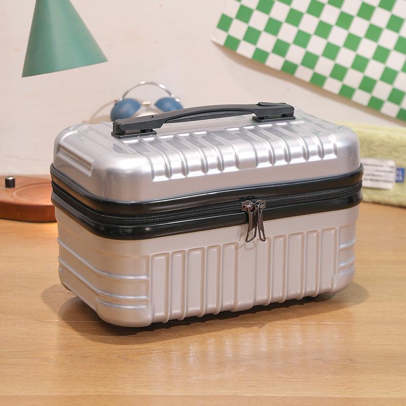 

16-Inch Women s Lightweight Leather Carry-On Suitcase & Makeup Bag with Combination Lock - Large Capacity Toiletry & Cosmetics Organizer. 16-inch Standard without Lock