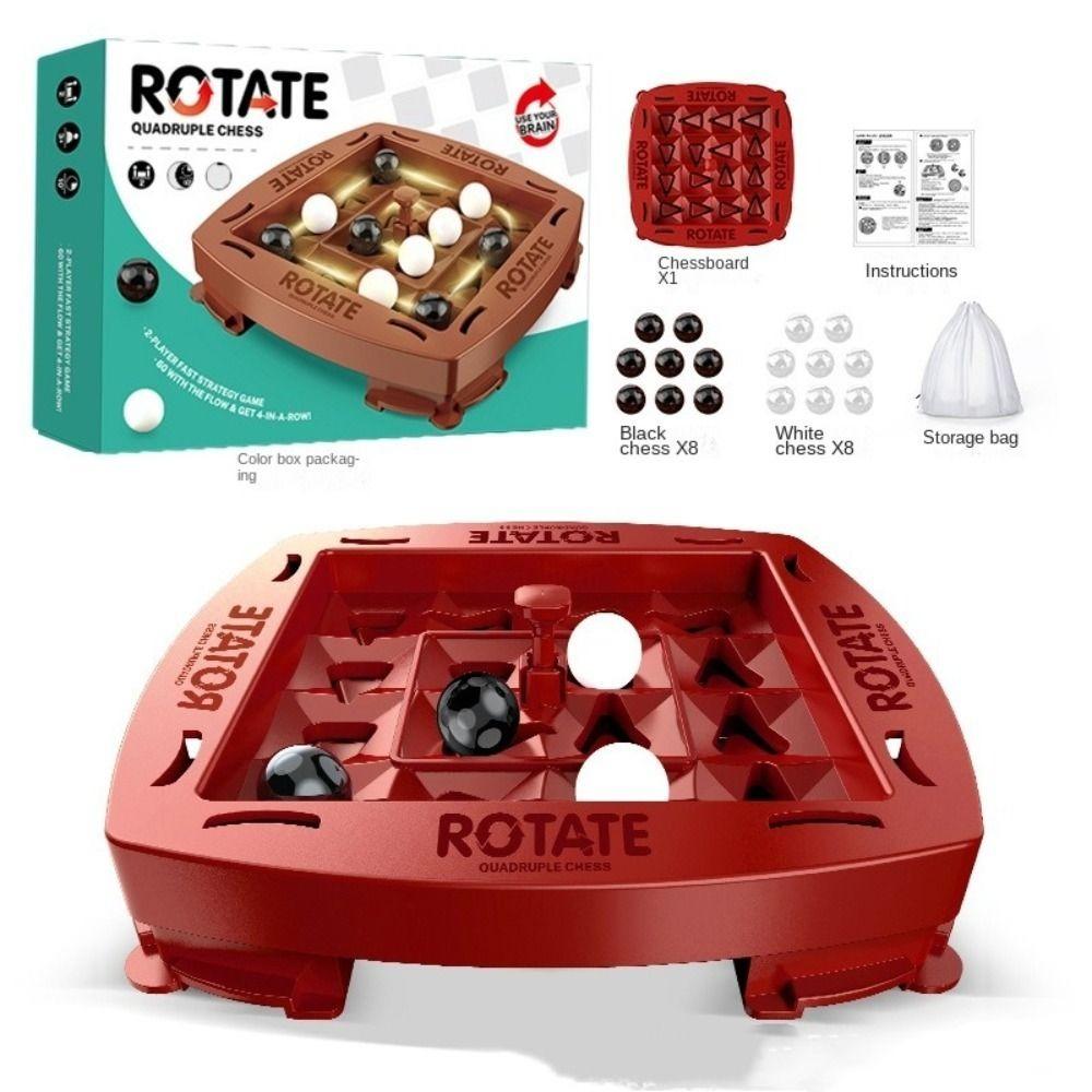 

IQ Розвиток Навичок Логічна Шахова Настільна Гра з Треком та Сумкою для Зберігання Логічна Дошка з Треком Час для Батьків та Дітей червоний