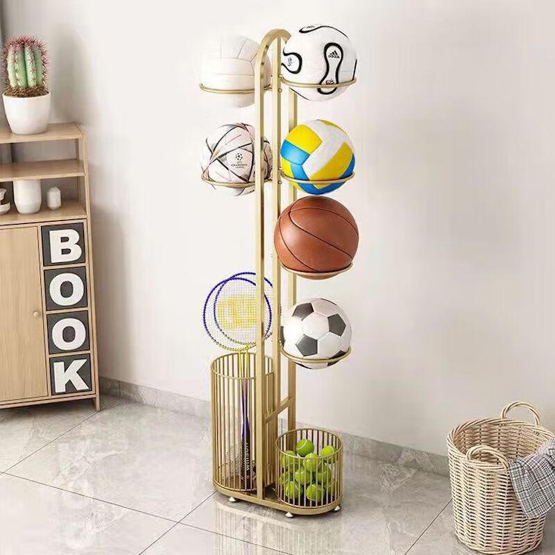 Sports Ball & Racket Storage Rack