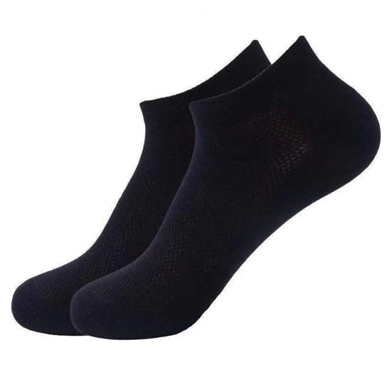 1 Pair Unisex Socks Hollow Mesh Great Breathability Mid-tube Low-cut Anti-slip High Elasticity Quick Dry Sweat Absorption Daily Wear Sport Socks