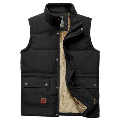 Winter Sleeveless Jacket Warm Men 'S Casual Outwear Vest Plus Size Multi Many Pocket Vest