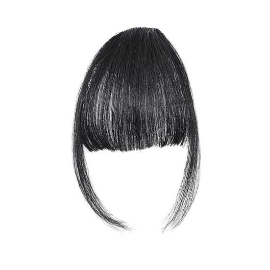 Frauen Clip-in Pony Natürliche Wispy Stirn Haar Extensions Faux Französisch Pony Mädchen