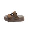 Fashion Thick-bottomed Cool Slippers for Women To Wear Summer New Leisure Sports Word Velcro Beach Slippers for Women