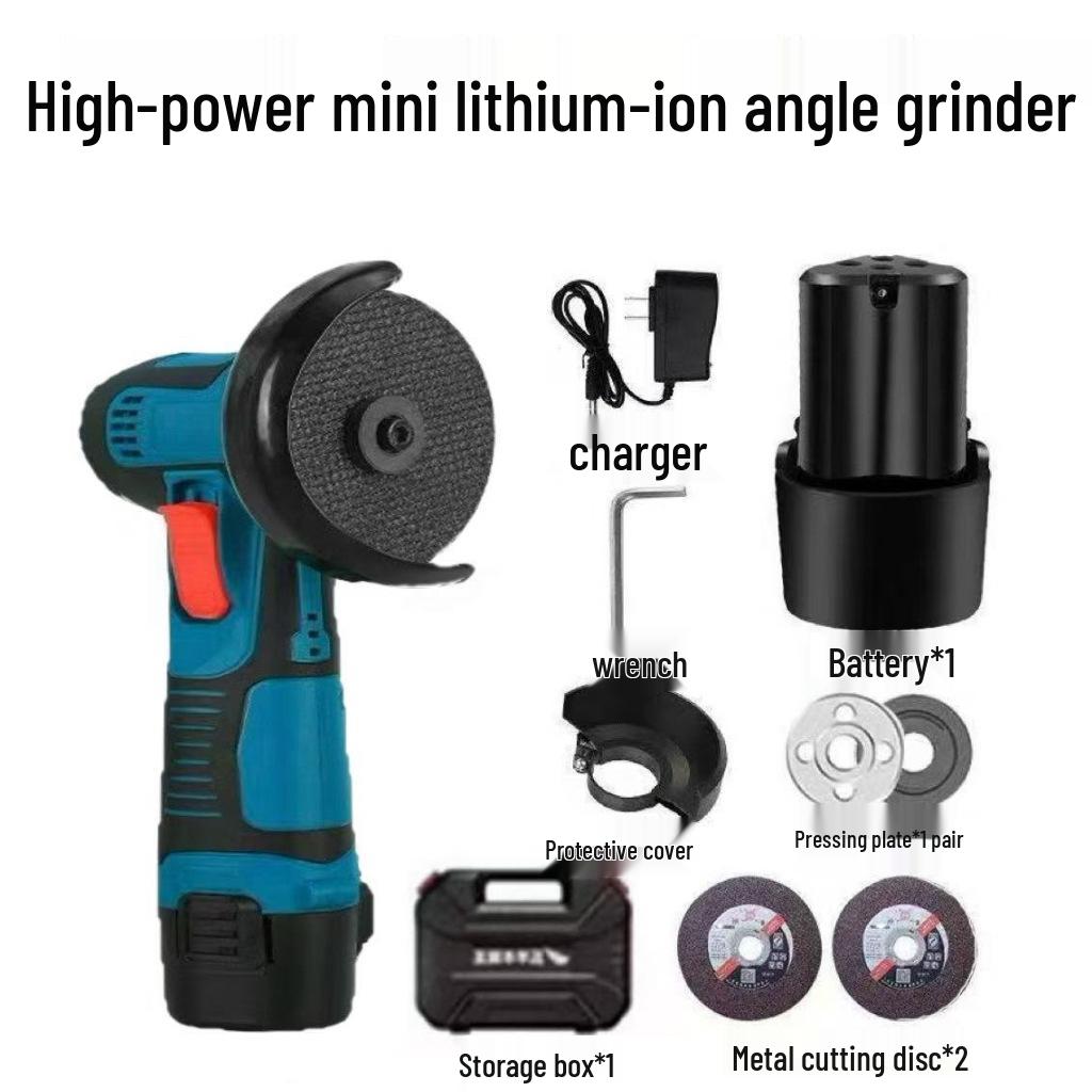 High-Power Multifunctional Mini Angle Grinder and Polisher with Lithium Battery