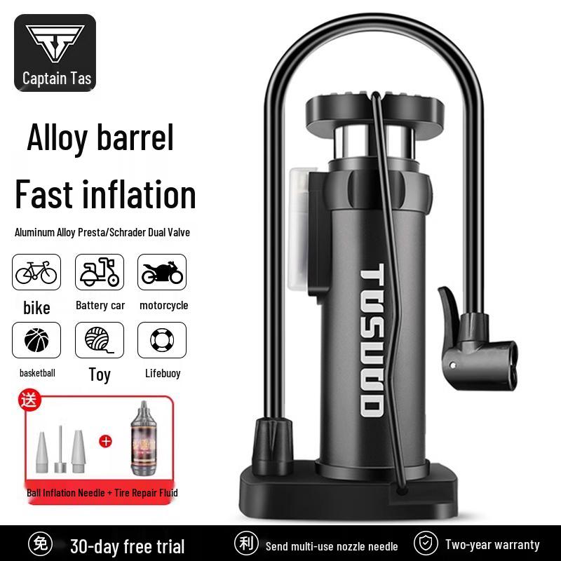 Universal High-Pressure Foot Pump for Bicycles, Cars, Motorcycles, and Sports Equipment
