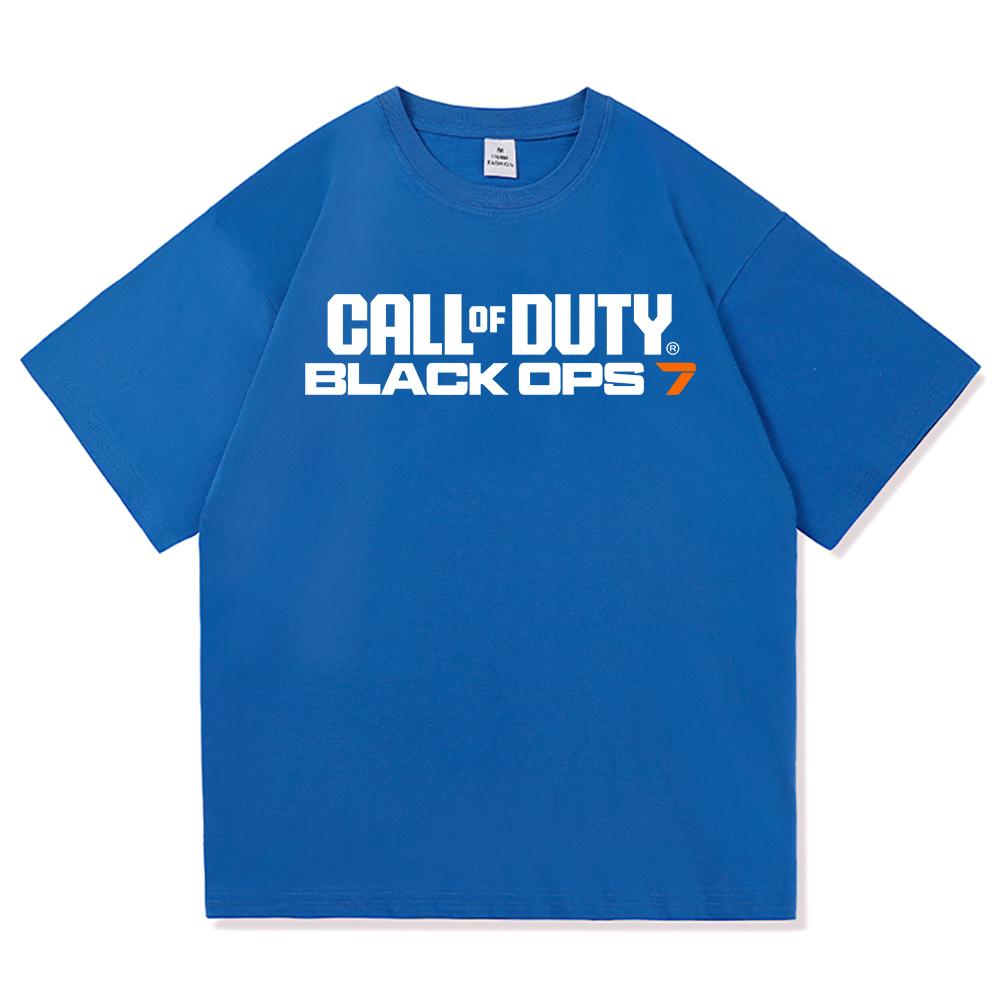 Call of Duty 7 Tričko Horká móda Pánské/Dámské Harajuku Estetické Vintage Tričko Vysoká kvalita Ležérní Cool Hra Bavlněná Trička