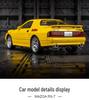 Zhongyuanxing RX-7 Alloy Coupe Car Model with Pull Back, Sound, and Light Features