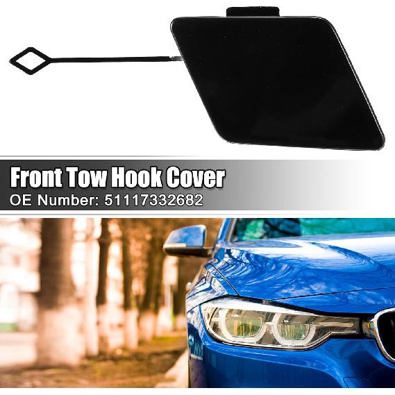 ACROPIX Front Bumper Tow Hook Cover Car Towing Hook Eye Hole Cover Fit for BMW 5 Series F10 F11 528i 535d 535i 550i - Pack of 1 Black