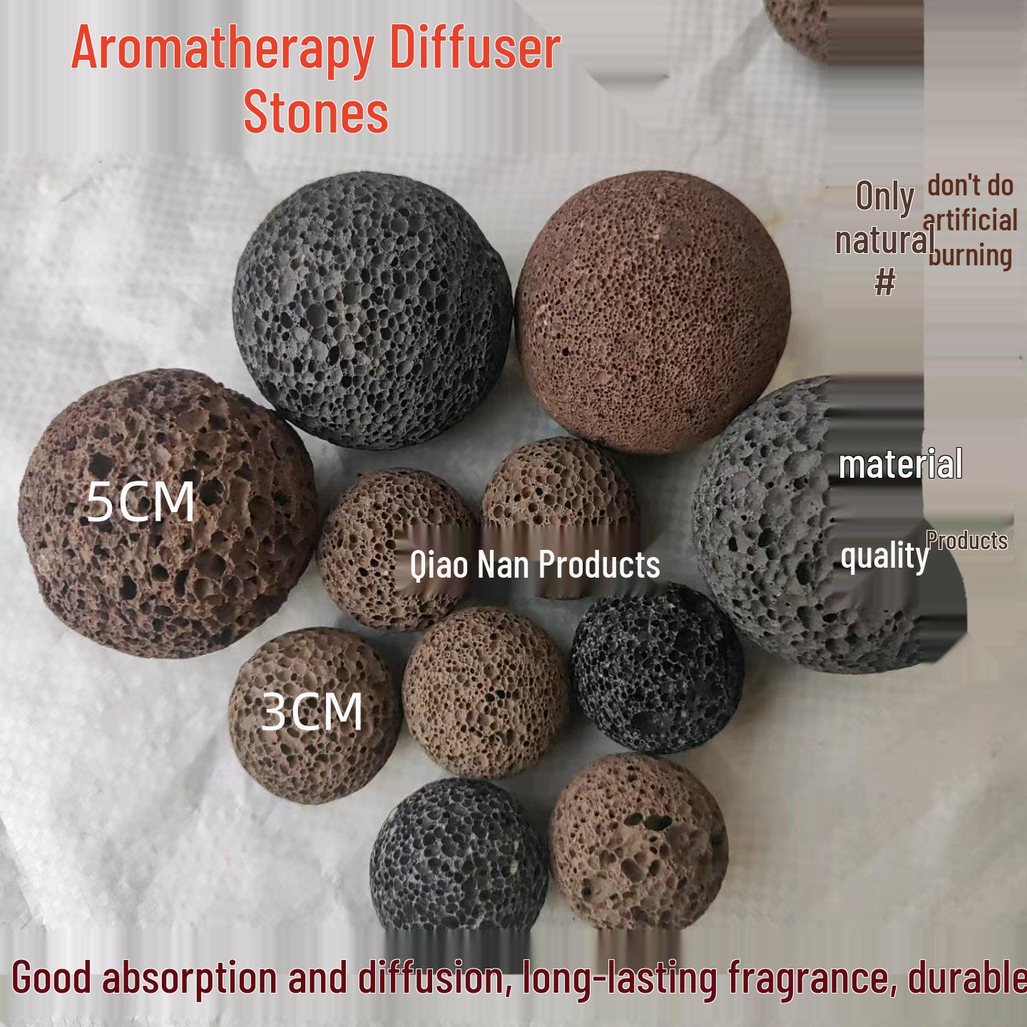 Volcanic Stone Aroma Diffuser Ball - Fireless, 3cm/5cm