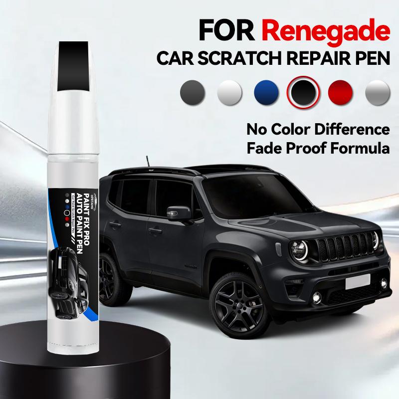 OPRTAMG Zweckfahrzeug Für Jeep Renegade 2014-2025 BU Lackreparaturstift Ausbesserungs-Kratzerentferner DIY Auto Zubehör Schwarz Weiß