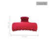 Luxury Wine Red Hair Styling Shark Clip for Girls - Versatile Acetate Claw Clip