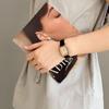 Women Retro PU Leather Strap Watches Qualities Ladies Alloy Wristwatches Korean Fashion Brand Fashionable Brown Relogio Feminino