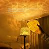LED High Footed Water Ripple Atmosphere Desk Lamp Romantic Couple Gift Indoor Bedroom Projection Night Light