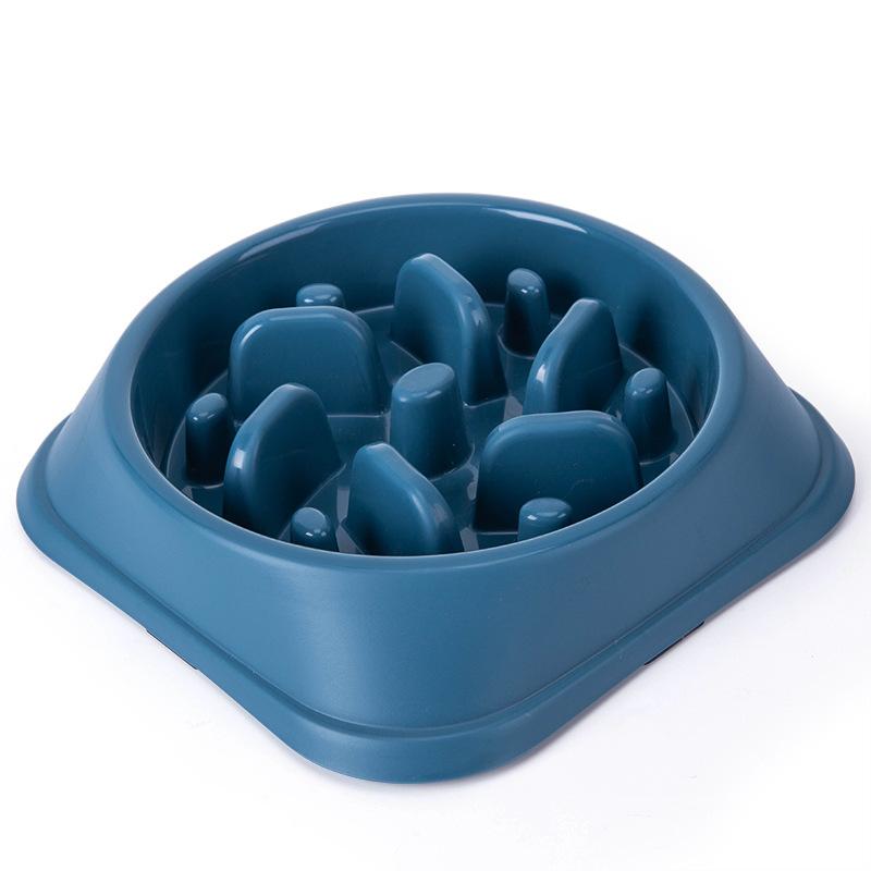 

Pet Dog Slow Feeder Bowl Non Slip Puzzle Bowl Anti-Gulping Pet Slower Food Feeding Dishes Dog Bowl for Medium Small Dogs Puppy темно-синього кольору