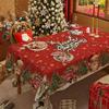 Weihnachtstischdecke, festliche Tischdekoration, Kaffeetischdecke im britischen Stil, schmutzabweisendes und staubdichtes Tuch