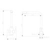 Kitchen Faucet WEZER EKO4C-01 with Connection To a Water Filter