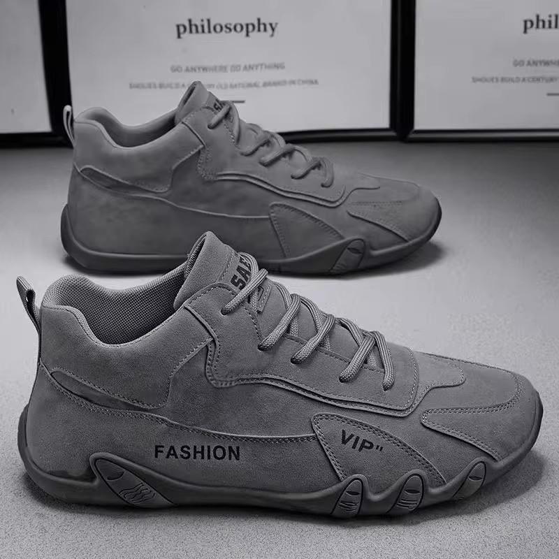 Men's Waterproof Workwear Shoes Winter Leather Ankle Boots Men Lace Up Casual Sneakers Fashion Motorcycle Male Footwear Zapatos