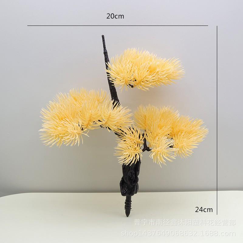 Artificial Pine Branches Floral Arrangements Decorative Plastic Evergreen Foliage Home Wedding Craft