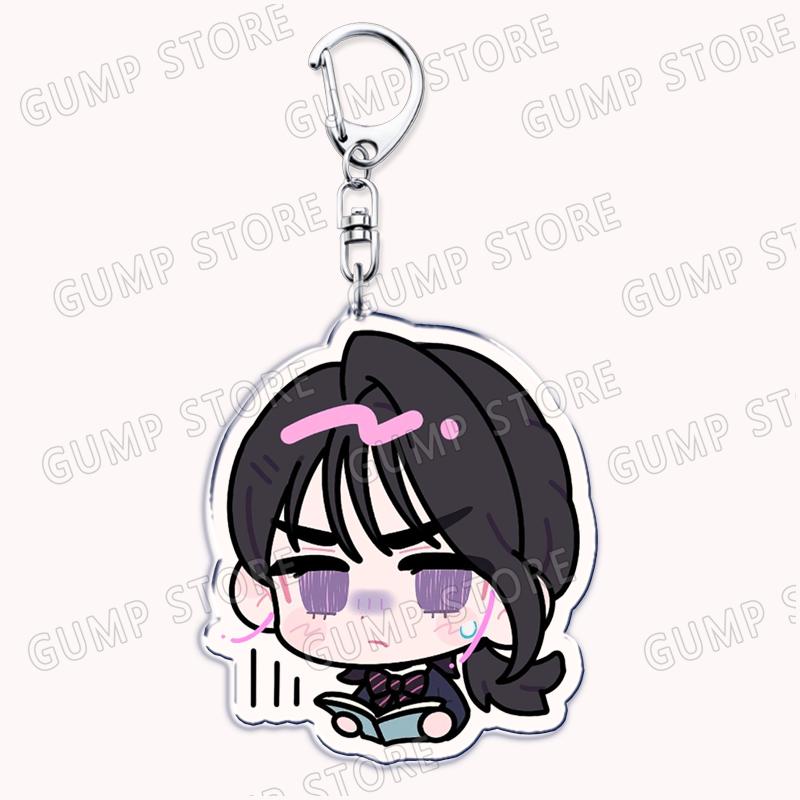Popular Anime Alien Stage Chibis Music Keychains for Accessories Bag Luka Ivan Till Mizi Hyuna Sua Keyrings Jewelry Fans Gifts