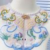 Embroidered Flower False Collar for Women Elegant Detachable Collar HorseFace Skirt Faux Collar Girls Accessories