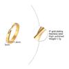 Chic Mobius Style Rings for Women Gold Color Minimalist Stainless Steel Finger Jewelry Gifts for Her