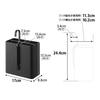 Yamazaki Tower Hanging Trash W17 x x Hook is Used with Model 10220 Can, Black, D11.3 H24.4cm (When Vertically), Hook, Small,