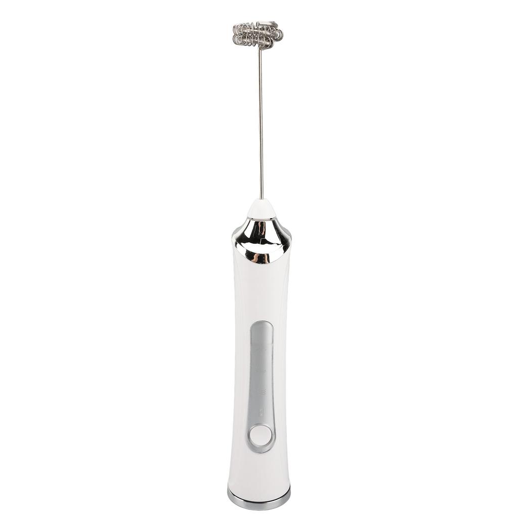 Electric Milk Frother USB Rechargeable 3 Speeds Stainless Steel Silent Portable Handheld Milk Foam M