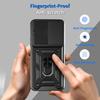 For Xiaomi Poco M7 4G (169mm) Case with Slide Camera Lid PC+TPU Kickstand Phone Cover