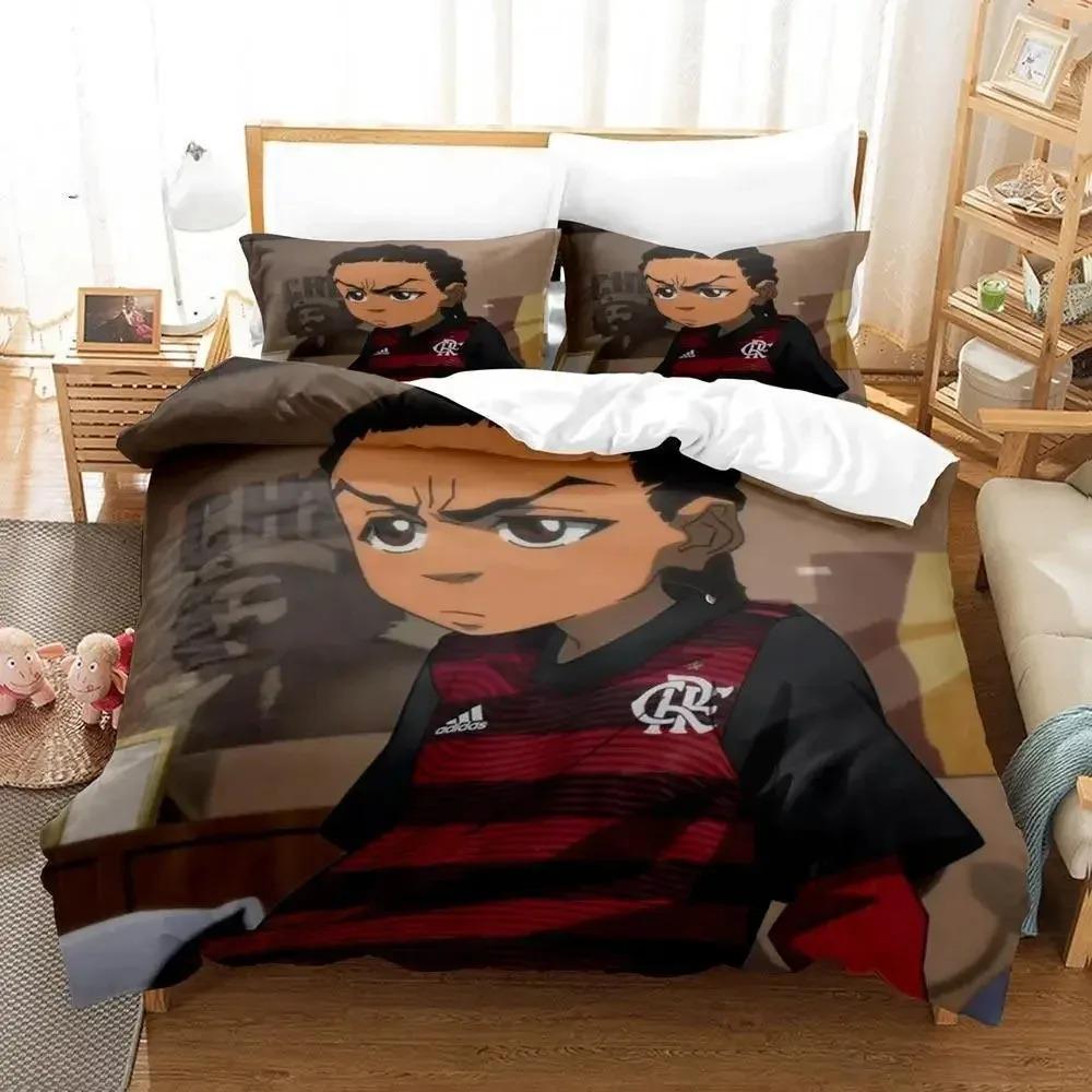 New The Boondocks Bedding Set Single Twin Full Queen King Size Bed Set Aldult Kid Bedroom Duvetcover Sets 3D Anime Bed Sheet Set