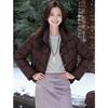 White duck down short small light warm down jacket women's autumn and winter stand-up collar small fragrant jacket