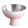 Double Walled Footed Stainless Steel Dessert Container Puddings Cup Ice Cream Bowl For Birthday Parties And Coffee Shops