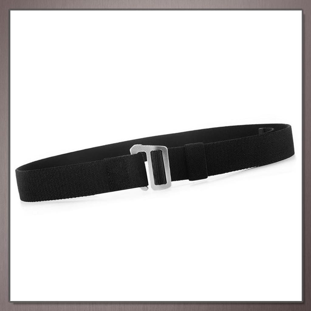 [One Limitation] Nylon Outdoor Belt, Elastic, Lightweight, Adjustable, Durable, High-Function, Aluminum Buckle, Men's BP962 (Navy)