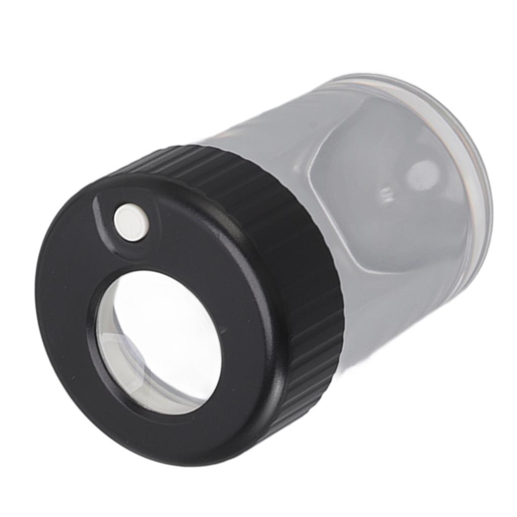 Magnifying Viewing Jar Multifunction Waterproof Magnifying Glass Storage Jar with LED Light for