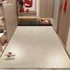 Red Plush Carpet Door Mat Non Slip Cuttable Welcome Doormat For Home Entryway Entrance Porch High End Festive Floor Mat