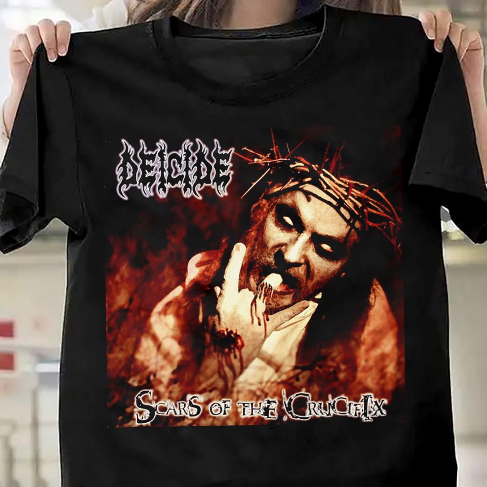 New Deicide Scars Of The Crucifix Gift For Fan Black All Size Shirt VC1263 Unisex T-Shirt S