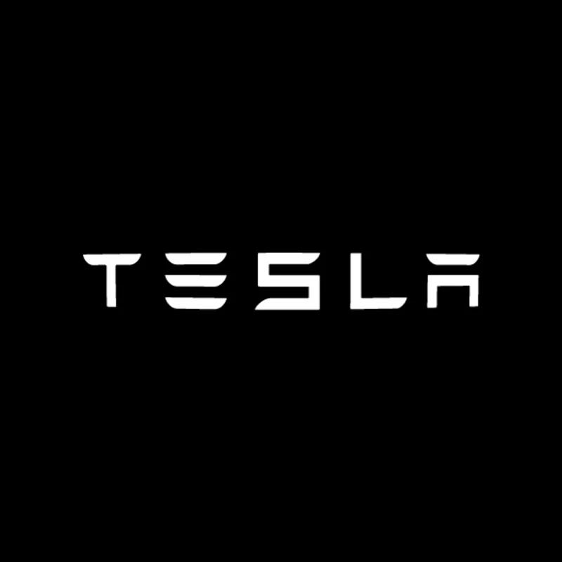 Car Sticker Tesla 2/4PSC Tesla Welcome Light for Tesla Model Y 3 S X Car Door LED Projector puddle lights Ultra-Bright Welcome L