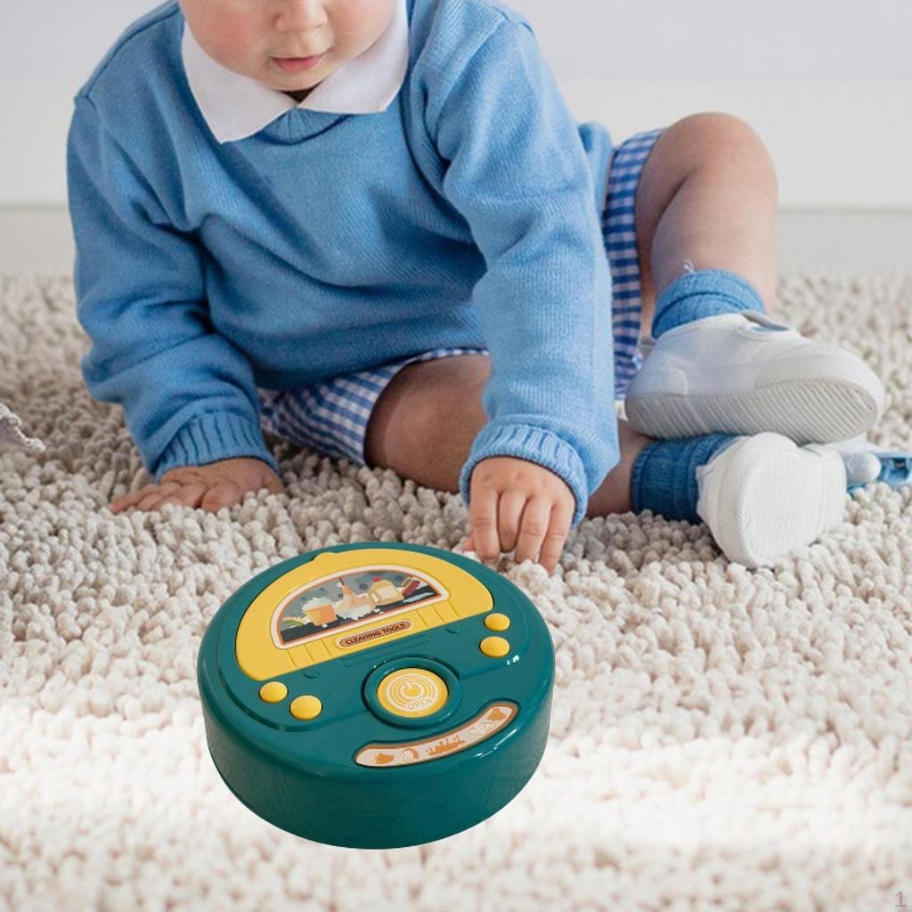 Kids Floor Sweep Toy Robot,Pretend Play,Cartoon,Kids Vacuum Cleaner Mini Cleaning Robot