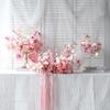 Individuell gefertigtes weißes europäisches florales Tafelaufsatz für Hochzeiten