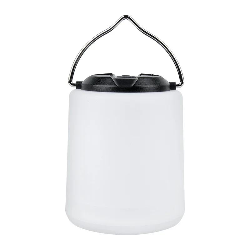LED Mini Portable Warm Light Outdoor Waterproof Emergency Lighting, Rechargeable Hook, Camping Lantern for Hiking, Garden Light