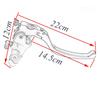 Pair Motorcycle 19 Rcs Brake Master Cylinder Cable Clutch Radial Brake Pump 22mm 7/8'' Universal