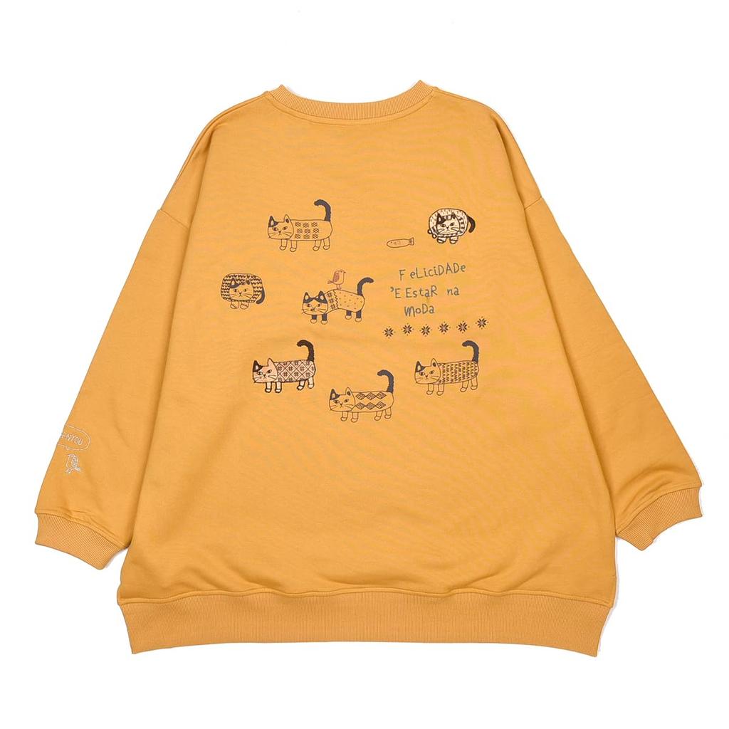 Matilda Mini Fleece Sweatshirt YE [Kusuguru Japan]