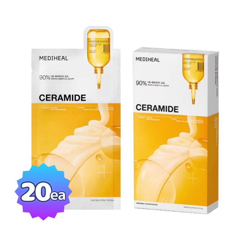 [MEDIHEAL] Ceramide Essential Mask 24ml x 20ea Intensive Barrier Strengthening & Deep Nourishing Bulk Set
