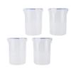 Paint Container Set 1000ml Airtight Transparent Paint Storage Cup with Mixing Ball Paint Brush for R